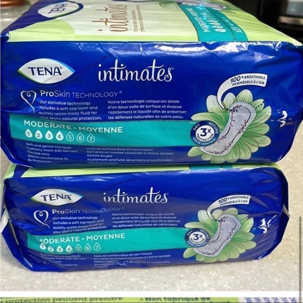 4 Pack🎉 TENA Intimates Moderate Regular Incontinence Pads - Picture 2 of 6